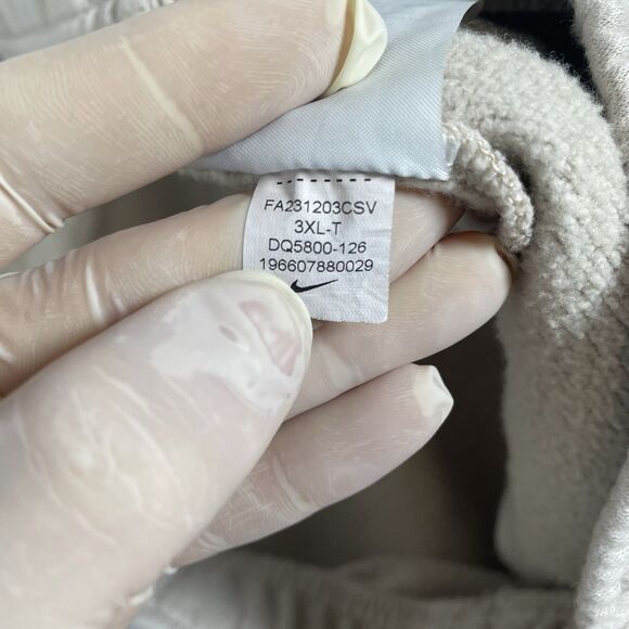 Nike Sportswear Club Fleece Sweatpants Women’s 3XLT (Tall) Beige Gym Activewear - Picture 4 of 8